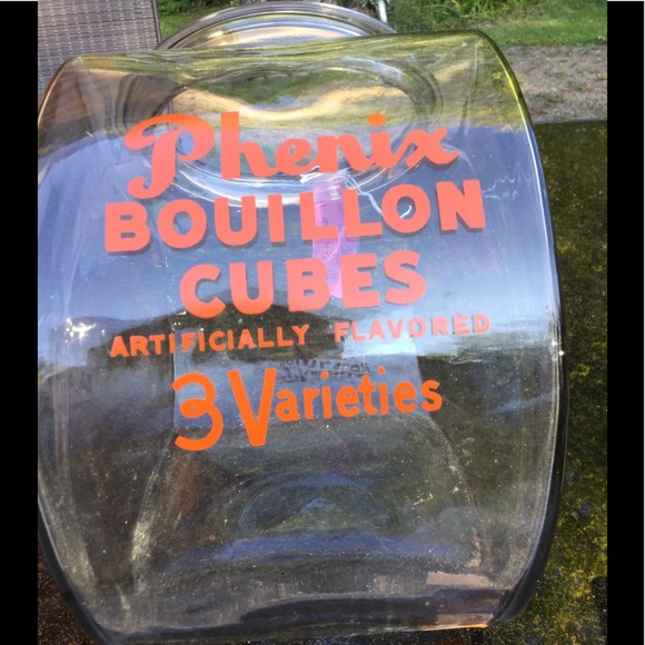 ⚜️ Apothecary Boho Glass Bouillon Jar Vintage Phenix LARGE EVC - Picture 3 of 16